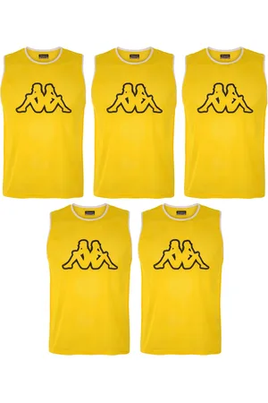 Kappa 4football Nipola 2 5pack - Camisetas - Camiseta De Tirantes - Amarillo - Niños - 8Y