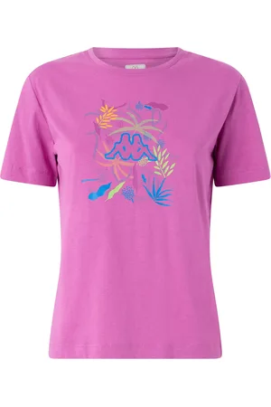 Kappa Logo Gamino - T-Shirt Top - Violeta - Mujer - XS