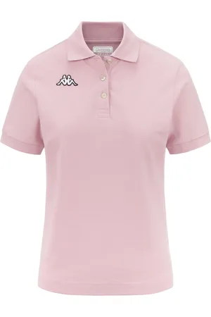 Kappa Logo Sharas Wss - Ropa Deportiva - Camiseta Deportiva - Pink Peachskin - Mujer - XS