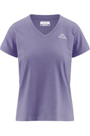 Kappa Logo Cabou - T-Shirt Top - Violeta - Mujer - XS