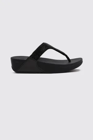 FitFlop LULU CRYSTAL EM BELLISHE D TOE - P OST SANDALS 36