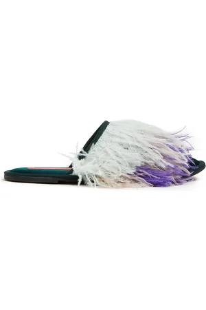 La DoubleJ Feather Slipper (with Feathers) - Mujer Zapatos Xs