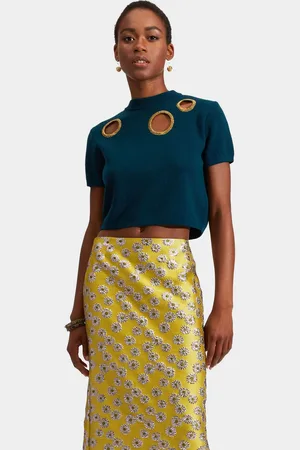 La DoubleJ Sparkling Crop Top - Mujer Ldj Archive Xs