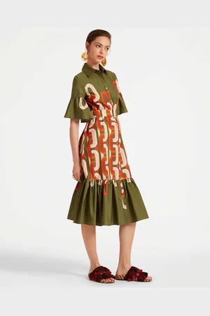 La DoubleJ Choux Midi Dress - Mujer Vestidos L