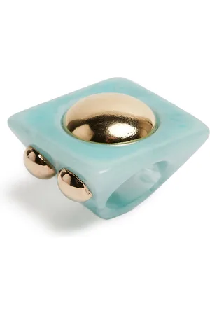 La DoubleJ Hathor Square Ring - Mujer Bisutería One Size