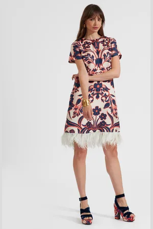 La DoubleJ Mini Swing Dress (with Feathers) - Mujer Ldj Archive L