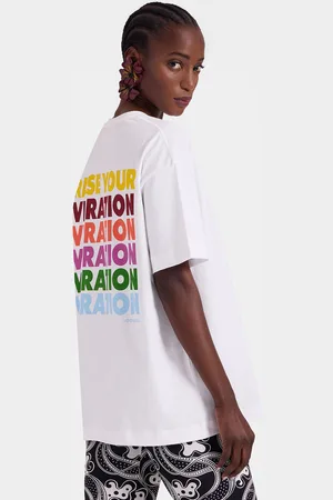 La DoubleJ Raise Your Vibration T-shirt - Mujer Camisetas Y Sudaderas L