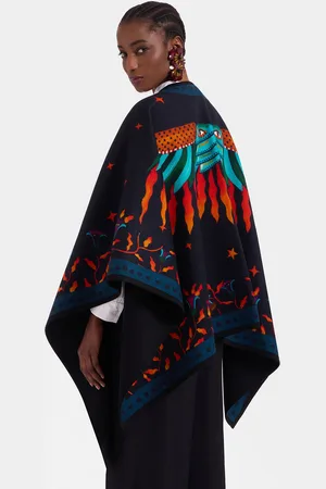 La DoubleJ Poncho (placée) - Mujer Abrigos Y Chanquetas One Size