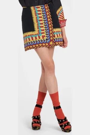 La DoubleJ Foulard Mini Skirt - Mujer Ldj Archive S