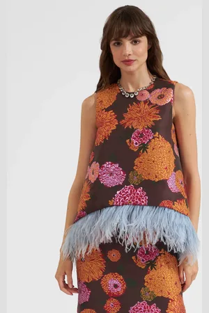 La DoubleJ La Scala Top (with Feathers) - Mujer Ldj Archive L