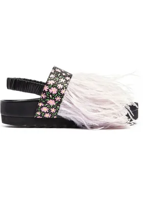 La DoubleJ Ldj X Fabrizio Viti Feathered Berkley Sandal - Mujer Ldj Archive 36