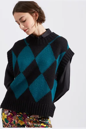 La DoubleJ Argyle Gilet - Mujer Prendas De Punto S