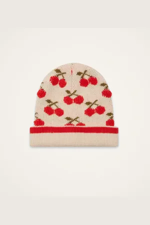 La DoubleJ Cherry Beanie - Mujer Gorros One Size