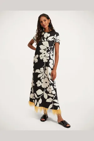 La DoubleJ Swing Dress (with Feathers) - Mujer Vestidos S