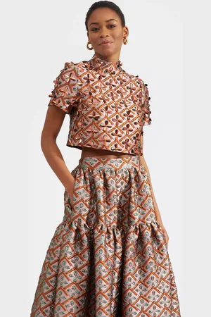 La DoubleJ Juliet Crop Top Embroidered - Mujer Ldj Archive L