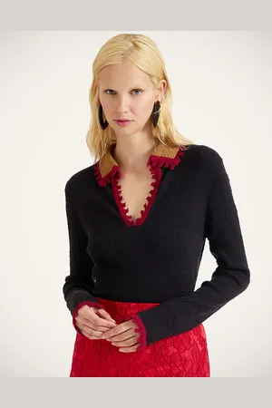 La DoubleJ Picket Polo Jumper - Mujer New Summer 2025 Collection: Vip Pre-access L