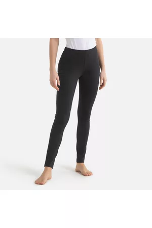 Lote de 2 leggings cortos negro + gris jaspeado La Redoute Collections