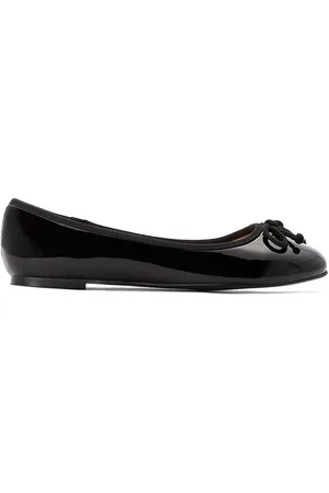 Zapatos con cordones mujer negro efecto charol de tacón con lazos piel La  Redoute Collections Plus