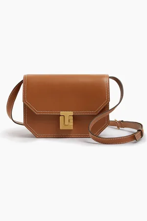 Le Tanneur Bolso bandolera pequeño Rose de cuero liso