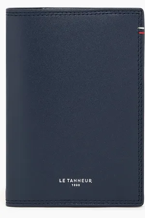 Le Tanneur Funda de pasaporte Martin de cuero liso