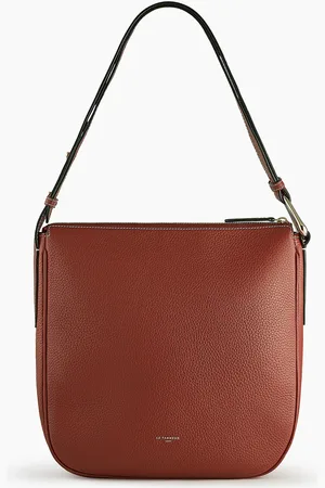 Le Tanneur Bolso hobo de tamaño medio Madeleine en cuero de ternero graneado