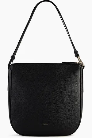 Le Tanneur Bolso hobo de tamaño medio Madeleine en cuero de ternero graneado
