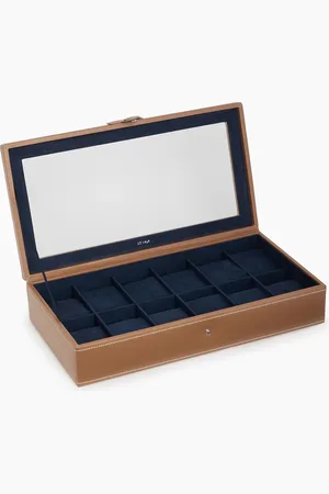 Le Tanneur Estuche de piel para 12 relojes de pulsera