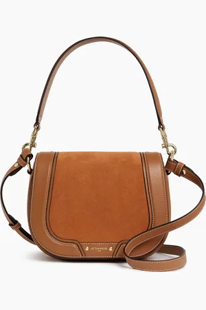 Le Tanneur Bolso bandolera mediano modelo Ella de piel texturizada y nobuk
