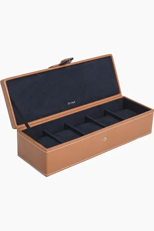 Le Tanneur Estuche de piel para 5 relojes de pulsera