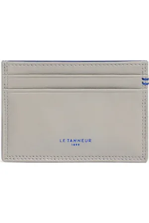 Le Tanneur Tarjetero Martin de cuero liso