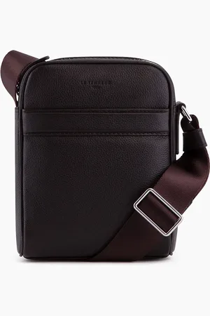 Le Tanneur Bolsa pequeña Charles de piel texturizada