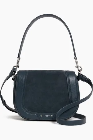 Le Tanneur Bolso bandolera mediano modelo Ella de piel texturizada y nobuk