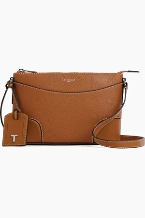 Le Tanneur Bolso bandolera pequeño Romy de cuero granulado y liso