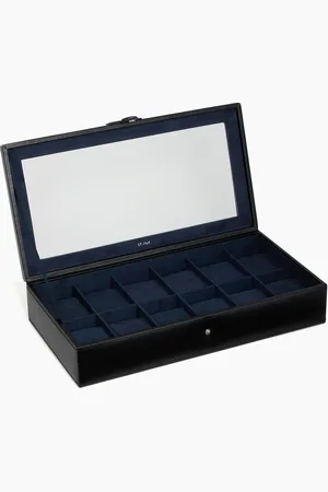 Le Tanneur Estuche de piel para 12 relojes de pulsera