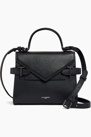 Le Tanneur Bolso de mano pequeño Emilie de piel texturizada con doble solapa