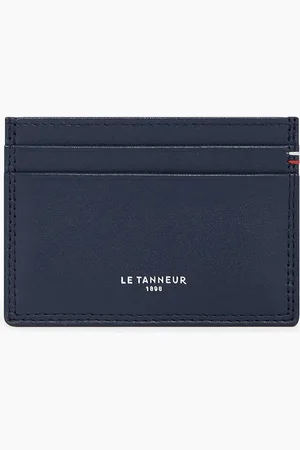 Le Tanneur Tarjetero Martin de cuero liso