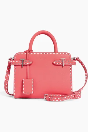 Le Tanneur Bolso de mano pequeño Emilie de cuero granulado y cuero liso