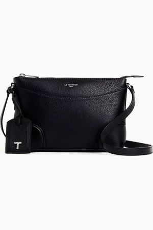 Le Tanneur Bolso bandolera pequeño Romy de cuero granulado y liso
