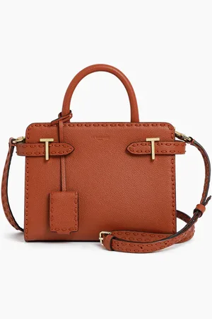 Le Tanneur Bolso de mano pequeño Emilie de cuero granulado y cuero liso