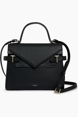 Le Tanneur Bolso de mano mediano Emilie de piel signature T con doble solapa