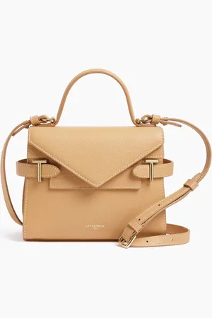 Le Tanneur Bolso de mano pequeño Emilie de piel texturizada con doble solapa
