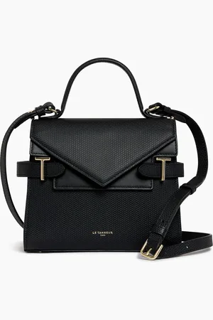 Le Tanneur Bolso de mano pequeño Emilie de piel signature T con doble solapa
