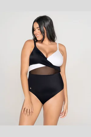 LEONISA Bañador entero con control suave de abdomen y buen soporte de pecho
