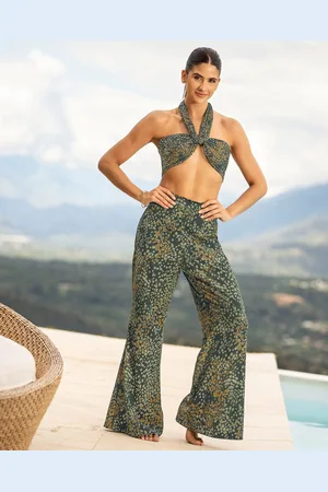 LEONISA Set Crop top y pantalón