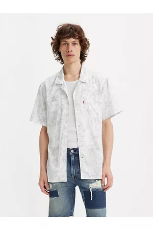 Levi's Hombre Estampadas - Short Sleeve Classic Camper Shirt Multi Colour / Block Print Tropical Quiet Gray