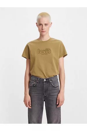 Levi's Mujer Tops - Camiseta clásica gráfica Verde / Martini Olive