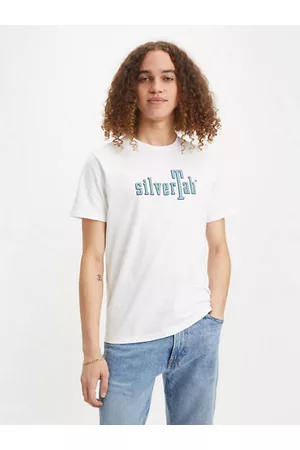 Levi's Hombre Estampadas - Camiseta estampada de cuello redondo Multicolor / Silvertab Slab Wm White