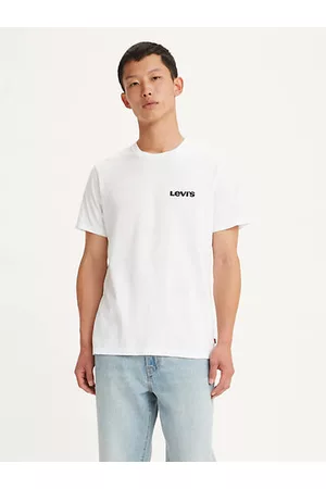 Levi's Hombre Estampadas - Camiseta estampada de cuello redondo Blanco / White