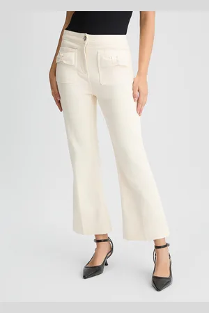 Liu Jo Liu Jo Pantalón Acampanado Tobillero De Algodón