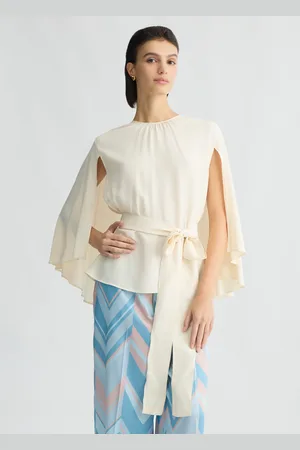 Liu Jo Liu Jo Blusa De Crepé De China Con Cinturón
